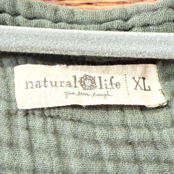 NATURAL LIFE Olive Green Textured Cardigan - Picture 3 of 6